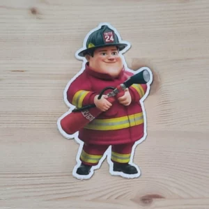 dekorace hasič z plsti 01